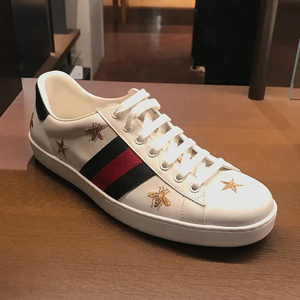 Giày Gucci Ace Embroidered 'Bees and Stars' 386750-A38F0-9073 - Ảnh 3