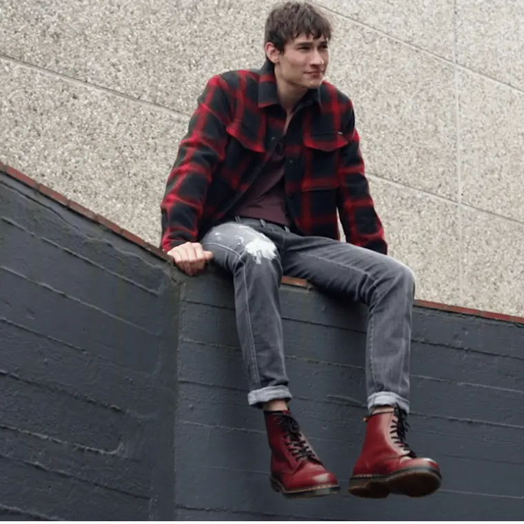 Giày Dr.Martens 101 Smooth Leather 'Red' 10064600 - Ảnh 3
