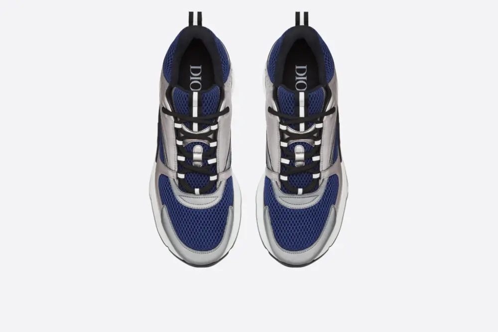 Giày Dior B22 Sneaker 'Blue Silver' 3SN231ZRZ-H865 - Ảnh 5