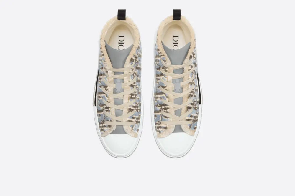 Giày Dior B23 High-Top 'Greige Dior Tapestry' 3SH129ZGT-H861 - Ảnh 4