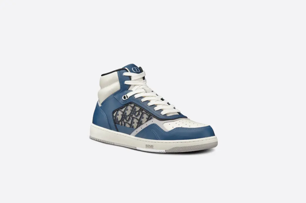 Giày Dior B27 High 'Blue Cream Dior' 3SH133ZIR-H568 - Ảnh 7