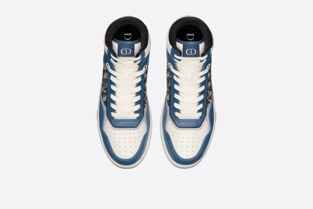 Giày Dior B27 High 'Blue Cream Dior' 3SH133ZIR-H568 - Ảnh 5
