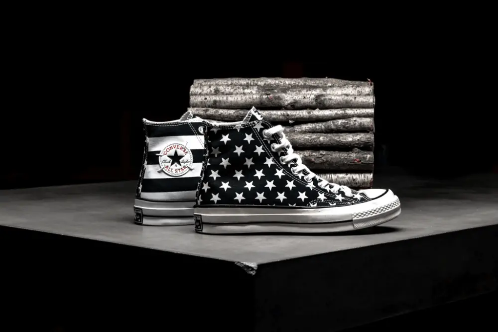 Alternative view of Giày Converse Chuck 70 Archive Stripes 'Black White' 166425C