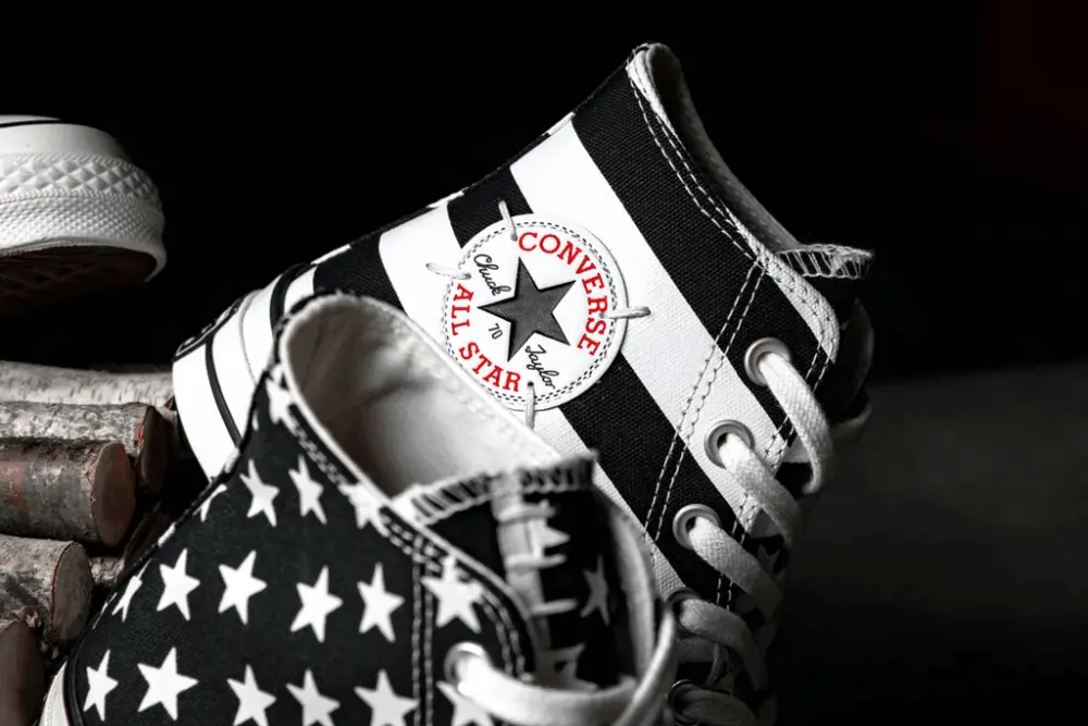 Giày Converse Chuck 70 Archive Stripes 'Black White' 166425C - Ảnh 4