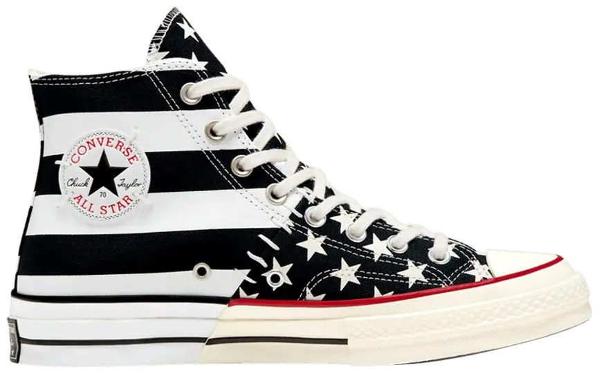 Giày Converse Chuck 70 Archive Stripes 'Black White' 166425C