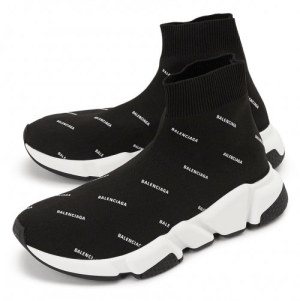 Alternative view of Giày Balenciaga Wmns Speed Trainer 'Black White'  525721 W0650 1006