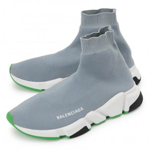 Alternative view of Giày Balenciaga Speed Trainer 'Grey Green' 530351 W05G0 1342