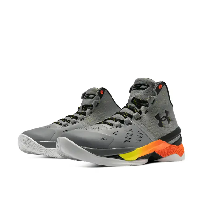Alternative view of Giày Under Armour Curry 2 Retro GS 'Iron Sharpens Iron' 3026053-100