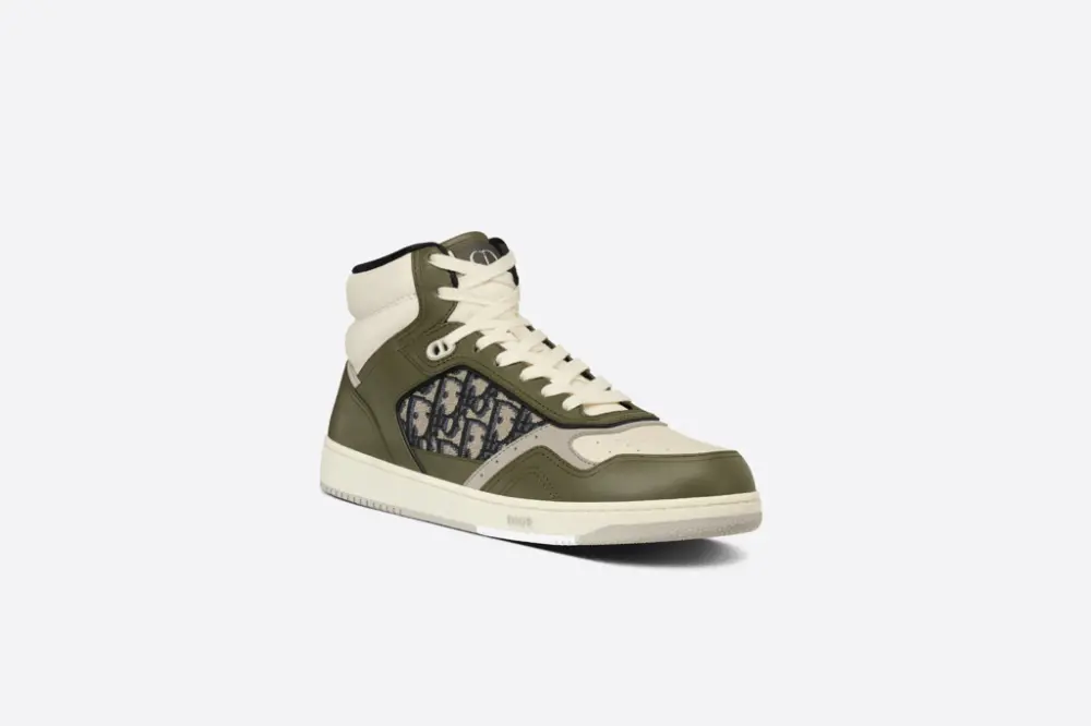 Giày Dior B27 High 'Olive Cream Dior' 3SH133ZIR-H661 - Ảnh 7