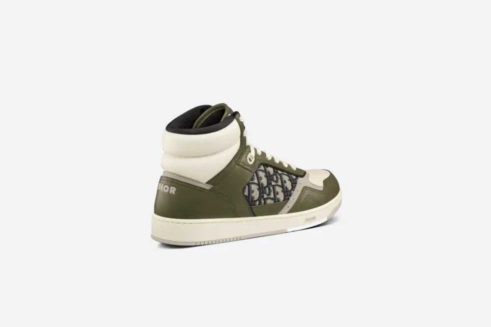 Giày Dior B27 High 'Olive Cream Dior' 3SH133ZIR-H661 - Ảnh 6