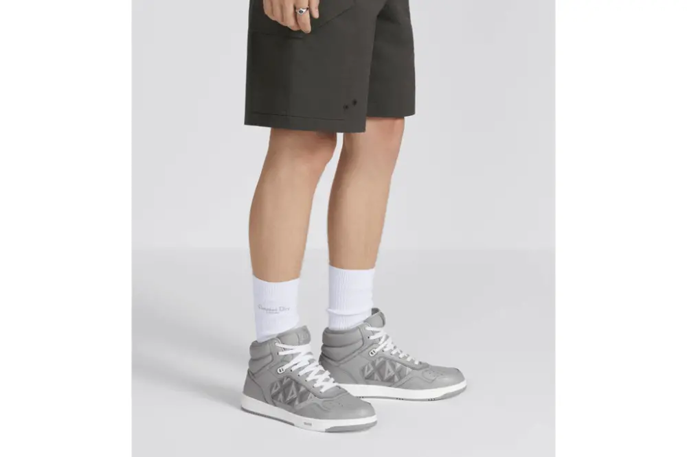 Alternative view of Giày Dior B27 High 'Gray CD Diamond' 3SH133ZPP-H868