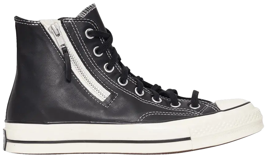 Giày Converse Chuck 70 Side Zip 'Black Egret' 166721C