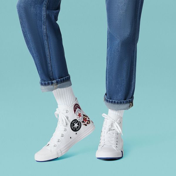 Giày Converse Chuck Taylor All Star High 'Logo Play - White Rush Blue' 166735C - Ảnh 3