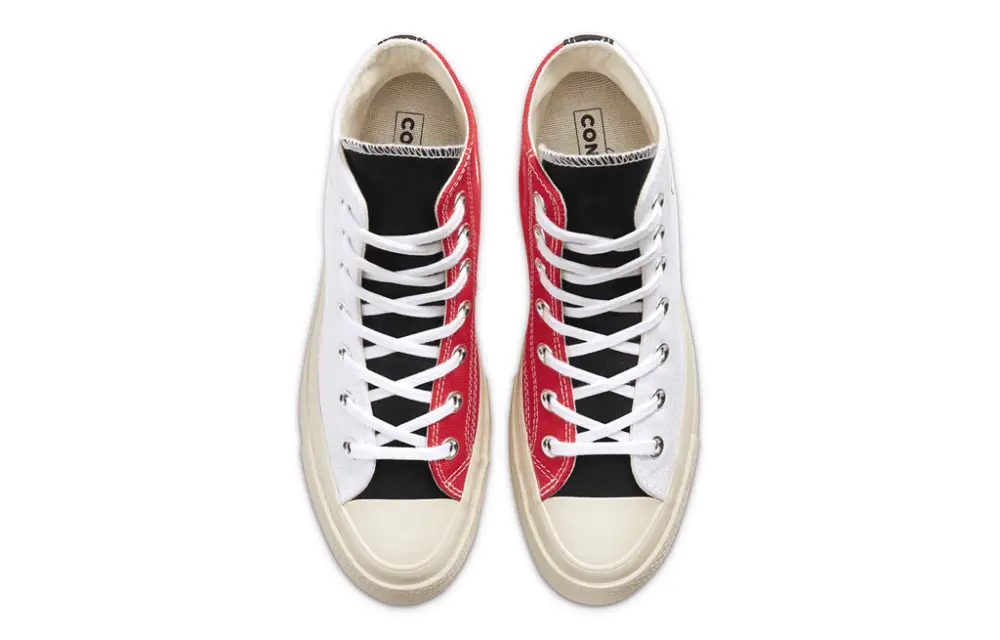 Giày Converse Chuck 70 Hi 'Logo Play White Rush Blue' 166747C - Ảnh 4