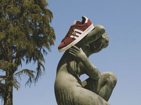 Giày Adidas Campus 80s Sporty & Rich 'Red' HQ6074 - Ảnh 4