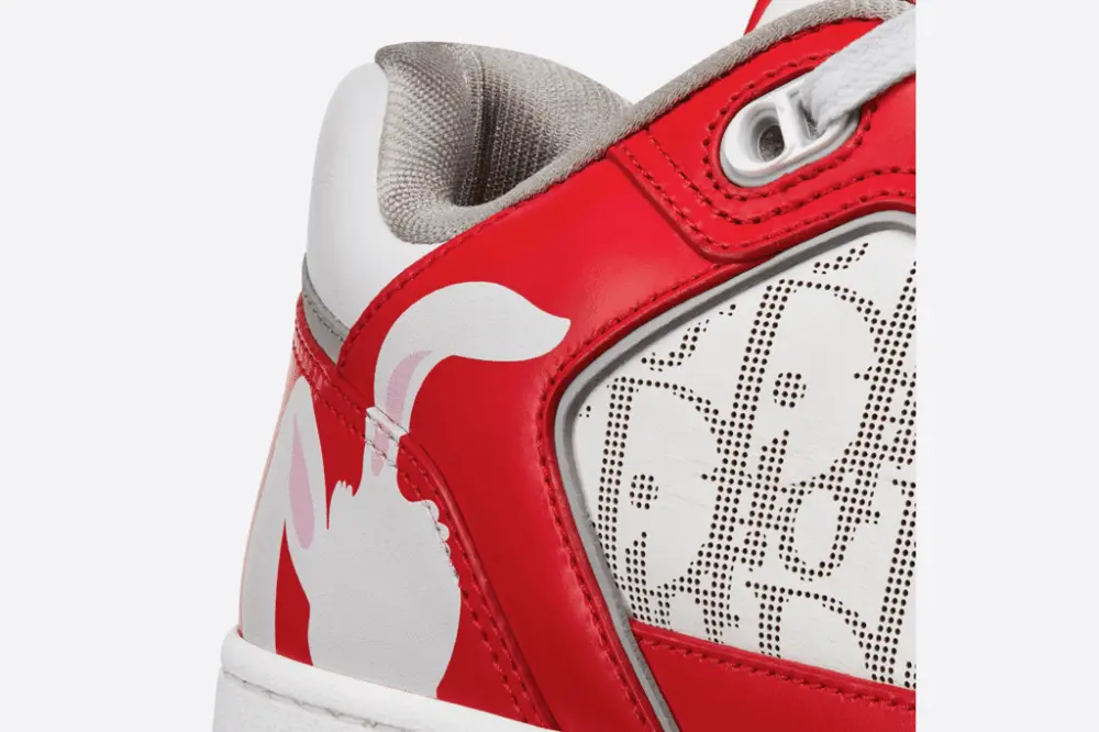 Giày Dior By Erl B27 Low 'Red White Dior Rabbit' 3SN272ZWB-H300 - Ảnh 3