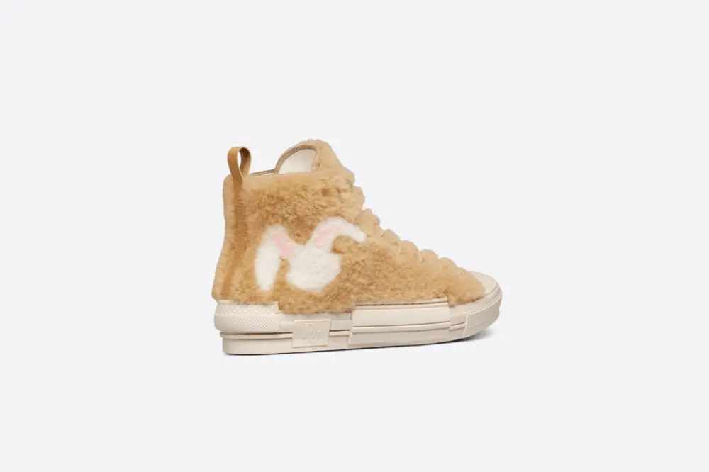Giày Dior By Erl B23 High 'Beige Shearling Rabbit' 3SH129ZTR-H100 - Ảnh 6