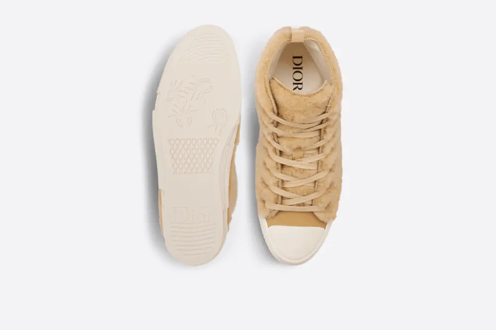 Giày Dior By Erl B23 High 'Beige Shearling Rabbit' 3SH129ZTR-H100 - Ảnh 3