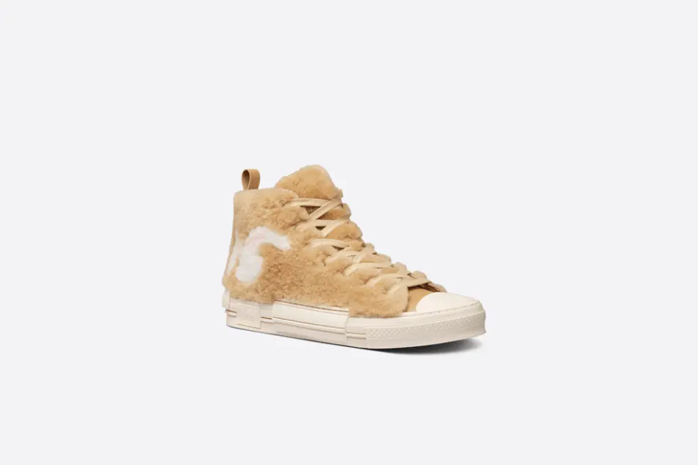 Giày Dior By Erl B23 High 'Beige Shearling Rabbit' 3SH129ZTR-H100 - Ảnh 7