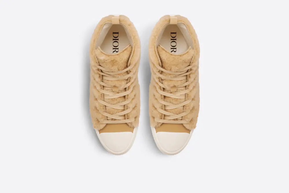 Giày Dior By Erl B23 High 'Beige Shearling Rabbit' 3SH129ZTR-H100 - Ảnh 5