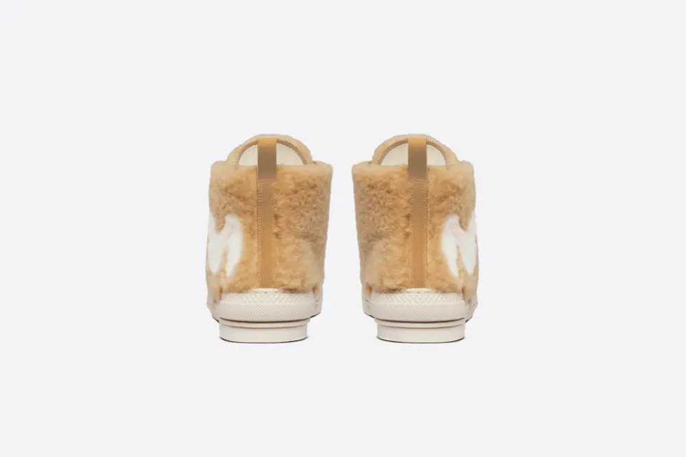 Alternative view of Giày Dior By Erl B23 High 'Beige Shearling Rabbit' 3SH129ZTR-H100