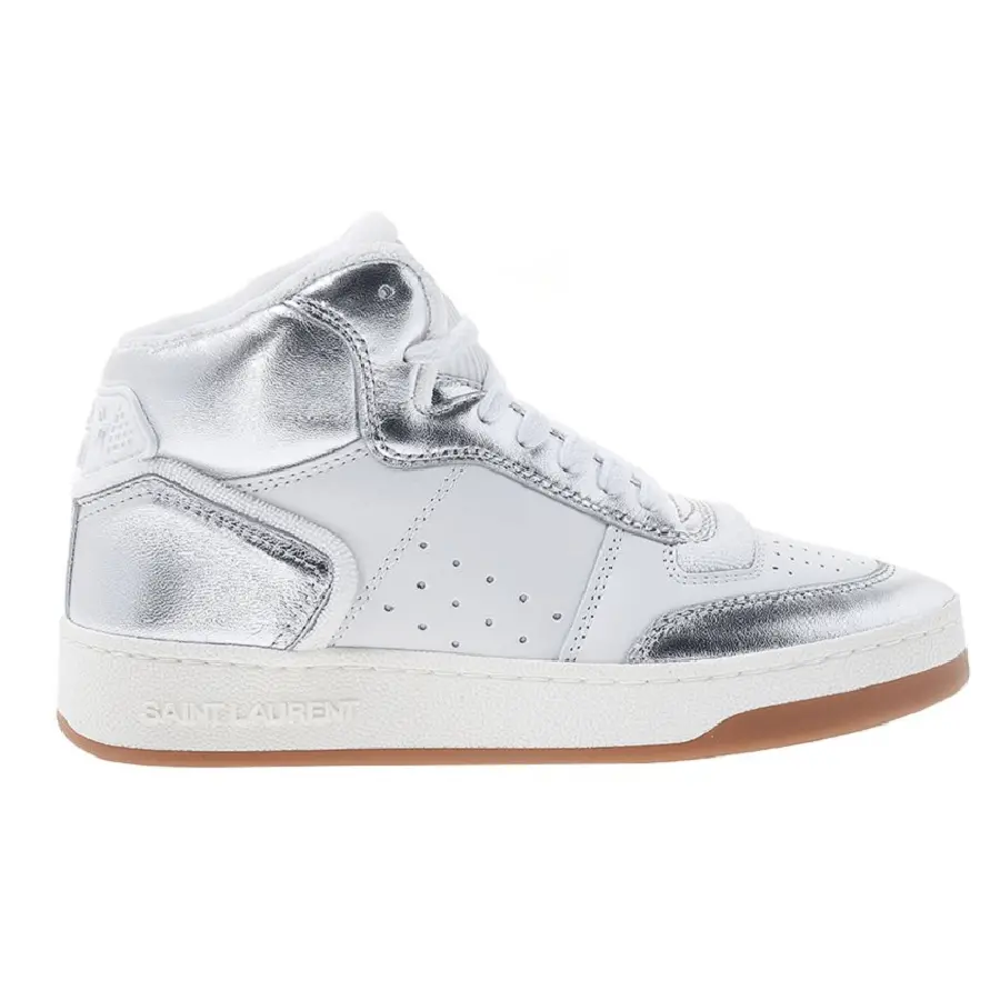 Giày Saint Laurent SL/80 Mid-top 'Silver' 713655AAAWS1047