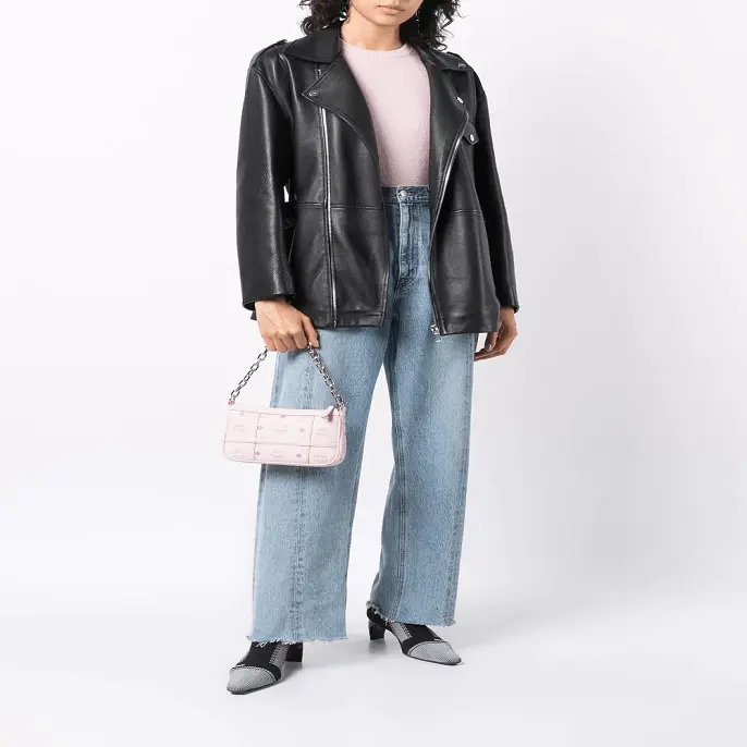 Túi MCM Delmy Leather Shoulder Bag MWSBAER01QH001 - Ảnh 5