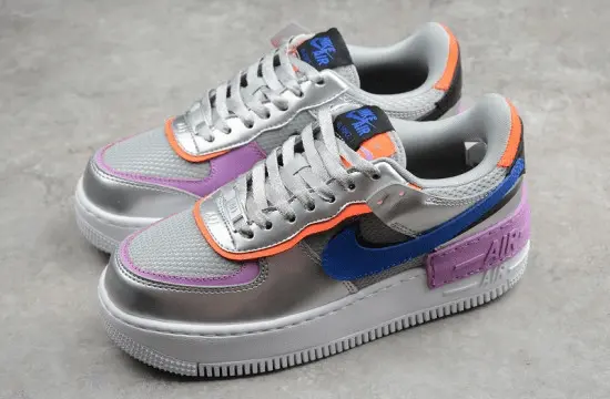 Giày Nike Wmns Air Force 1 Shadow 'Metallic Silver' CW6030-001 - Ảnh 6