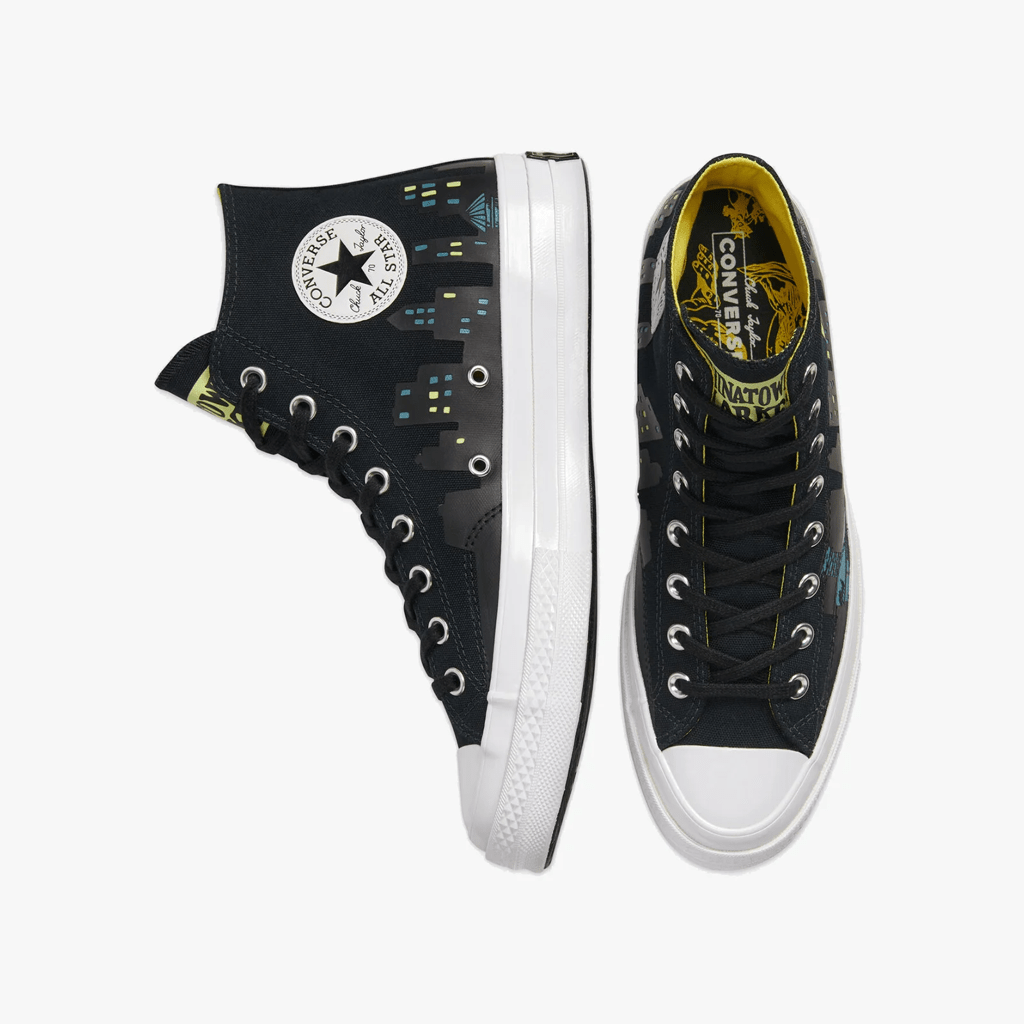 Giày Converse DC Comics x Chinatown Market x Chuck 70 High 'Gotham City Glow In The Dark' 167511C - Ảnh 3