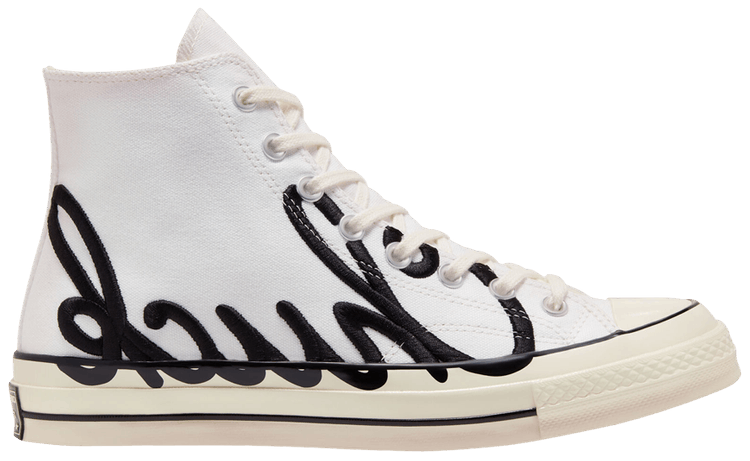Giày Converse Chuck 70 High 'Scripted Signature Print White Egret' 167696C