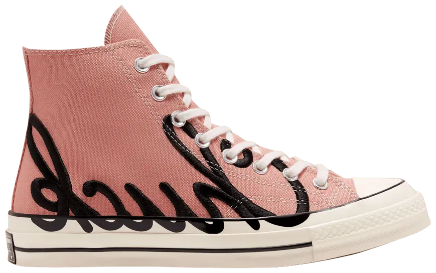 Giày Converse Chuck 70 High 'Scripted Signature Print Rose Gold' 167697C
