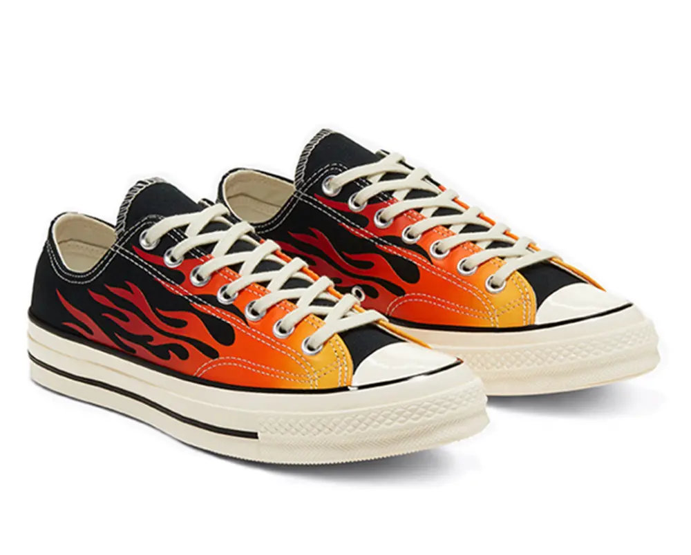 Giày Converse Chuck 70 Low 'Archival Flame Print' 167813C - Ảnh 5