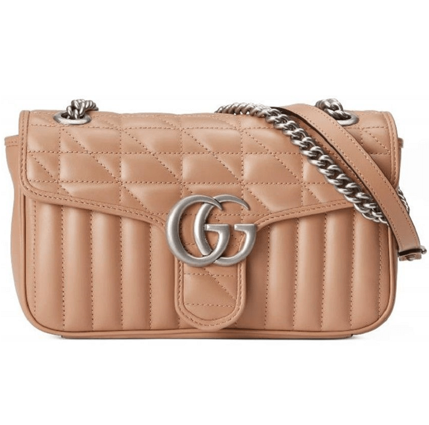 Túi Gucci GG Marmont Small Shoulder Rose Beige Leather 443497-UM8AN-2754