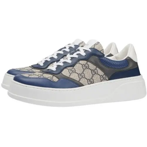 Alternative view of Giày Gucci GG Sneaker Blue Beige 669582-UPGB0-4273