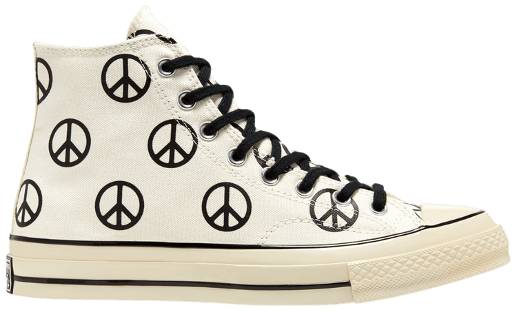 Giày Converse Chuck 70 High 'Unleash Peace Egret Black' 167912C