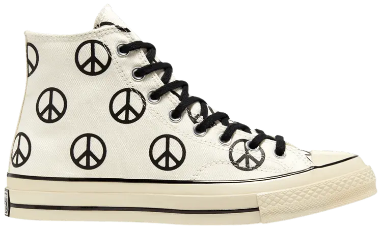 Giày Converse Chuck 70 High 'Unleash Peace Egret Black' 167912C