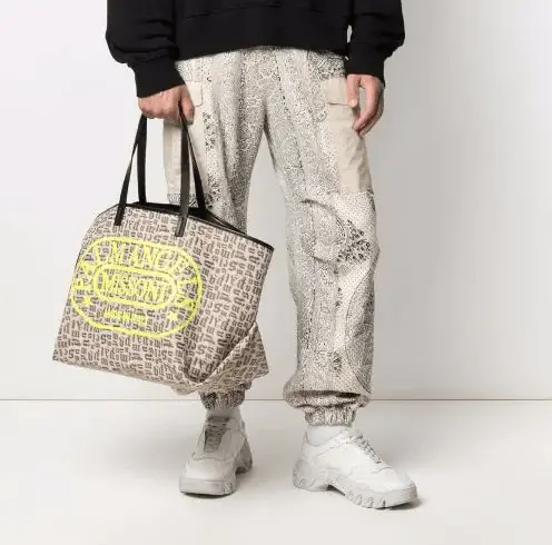 Alternative view of Túi Palm Angels x Missoni Monogram Cabas Tote Bag PWNA036F21LEA0028418