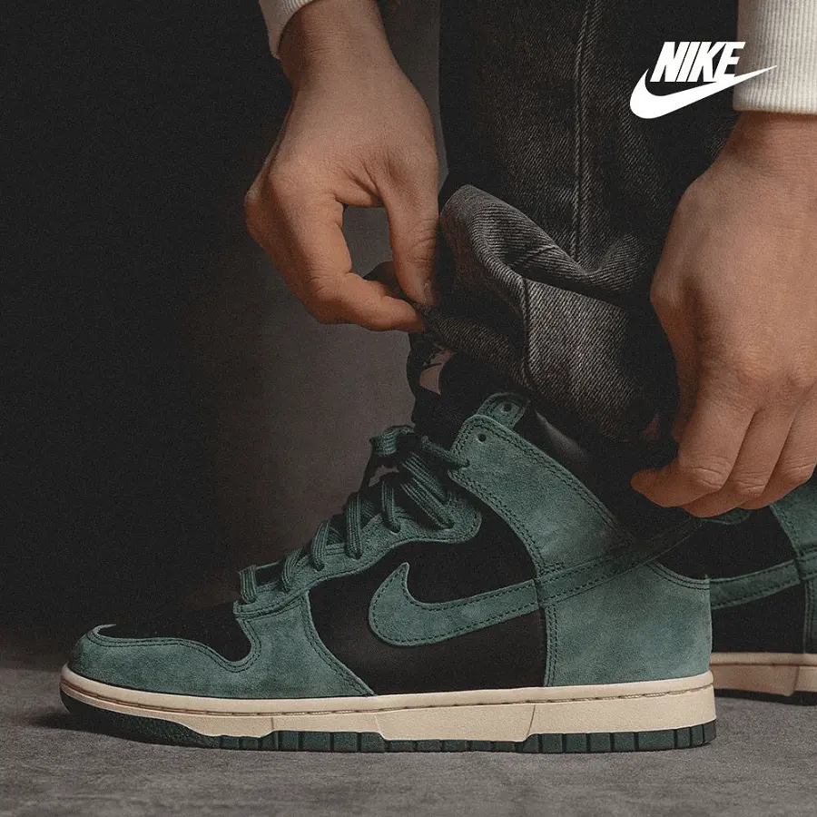 Giày Nike Dunk High Retro PRM Faded Spruce DQ7679-002 - Ảnh 4