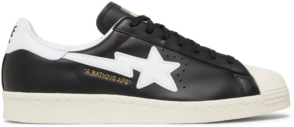 Giày Adidas x BAPE Superstar 80s 'Core Black Off White' IF2385