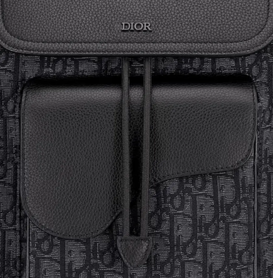 Balo Dior Saddle Backpack 'Black' 1ADBA161YKS_H03E - Ảnh 5