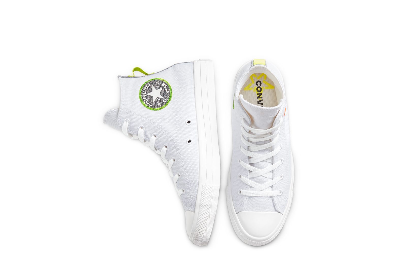 Giày Converse Chuck Taylor All Star Renew High 'White Lemon Venom' 168594C - Ảnh 4