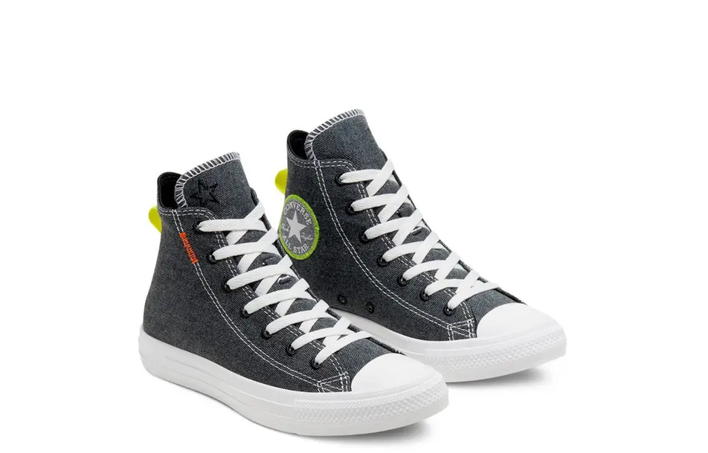 Alternative view of Giày Converse Chuck Taylor All Star High 'Renew Black Venom' 168595C