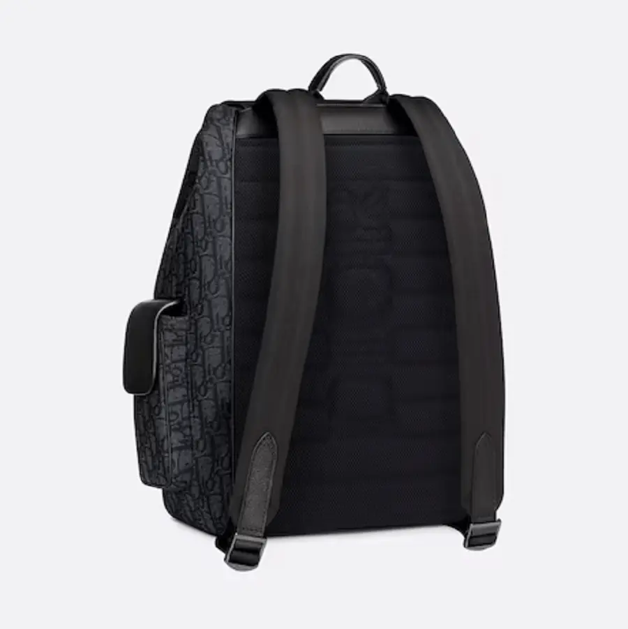 Balo Dior Saddle Backpack 'Black' 1ADBA161YKS_H03E - Ảnh 3