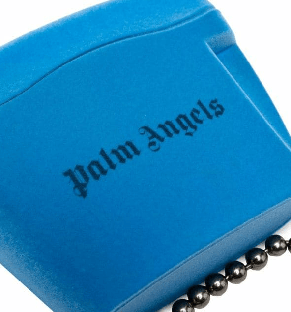 Túi Palm Angels Flock Mini Padlock Bag PWNQ002F21LEA0014001 - Ảnh 4