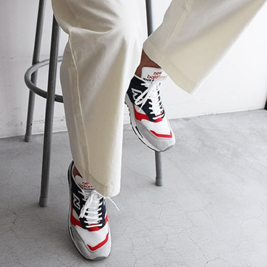 Giày New Balance 1500 Made in England ‘Grey Navy Red’ M1500GWR - Ảnh 3