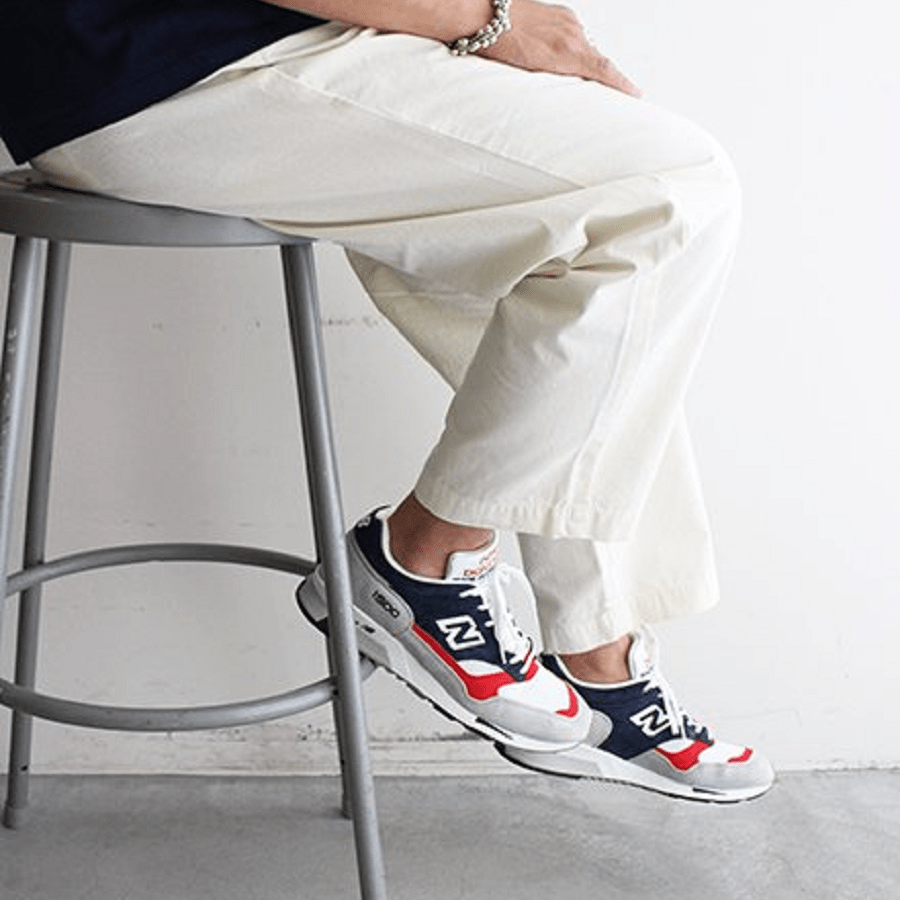 Giày New Balance 1500 Made in England ‘Grey Navy Red’ M1500GWR - Ảnh 2