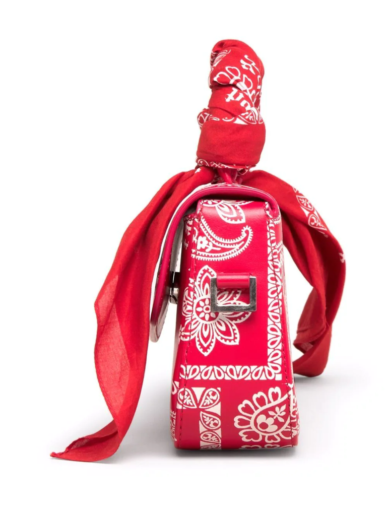 Túi Palm Angels Red Mini Bag PWNP004F21LEA0012501 - Ảnh 3