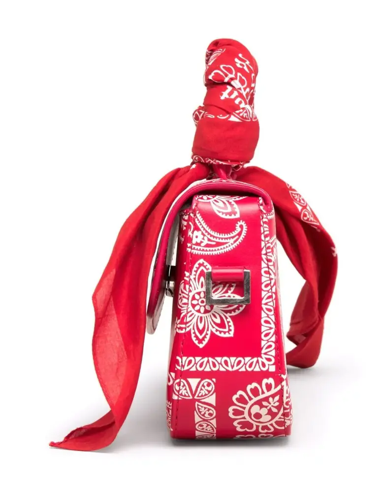 Túi Palm Angels Red Mini Bag PWNP004F21LEA0012501 - Ảnh 3