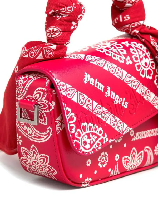 Túi Palm Angels Red Mini Bag PWNP004F21LEA0012501 - Ảnh 2