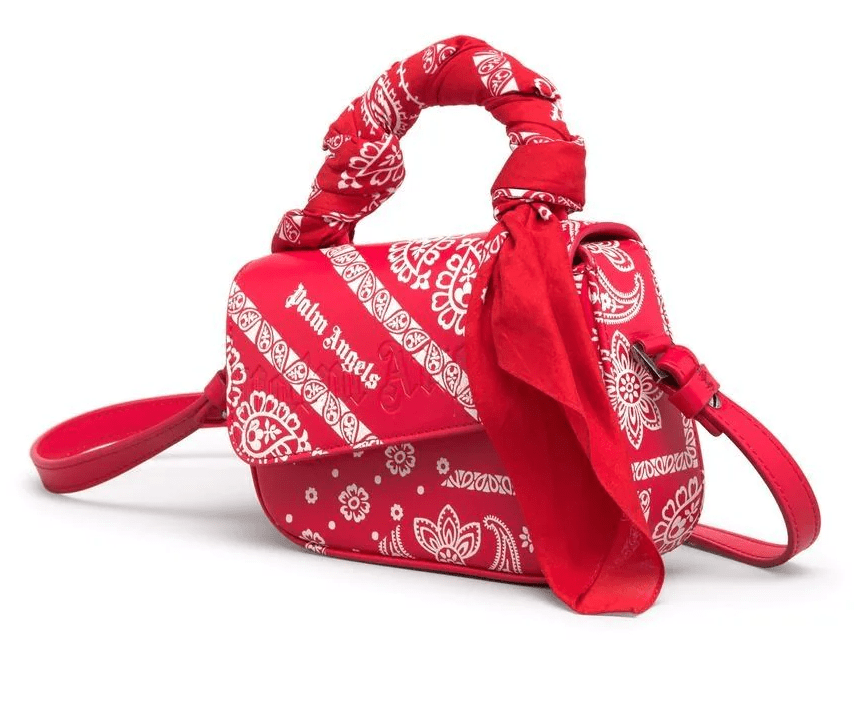 Túi Palm Angels Red Mini Bag PWNP004F21LEA0012501 - Ảnh 4